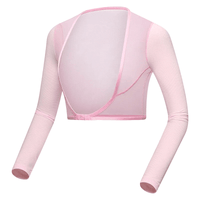 Pink UPF50 Ice Silk Golf Mesh Shrug Sleeves