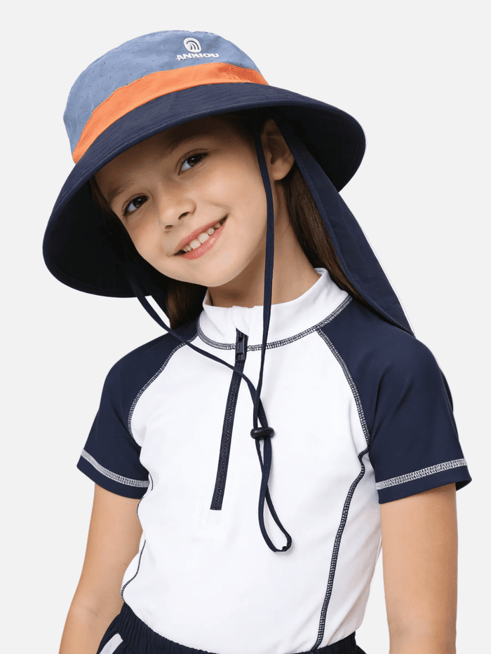 UPF 50+ Kids’ Neck Flap Bucket Hat