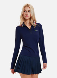 UPF 50+ Long - Sleeve Pickleball Polo