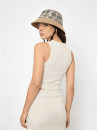 UPF 50+ Plaid Bucket Hat - Sun Protection Clothing