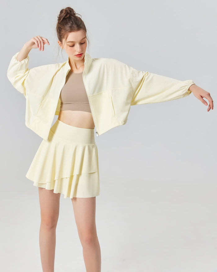 UPF 50+ Pleated Skirt & Crop Top Set - Sun Protection Clothing