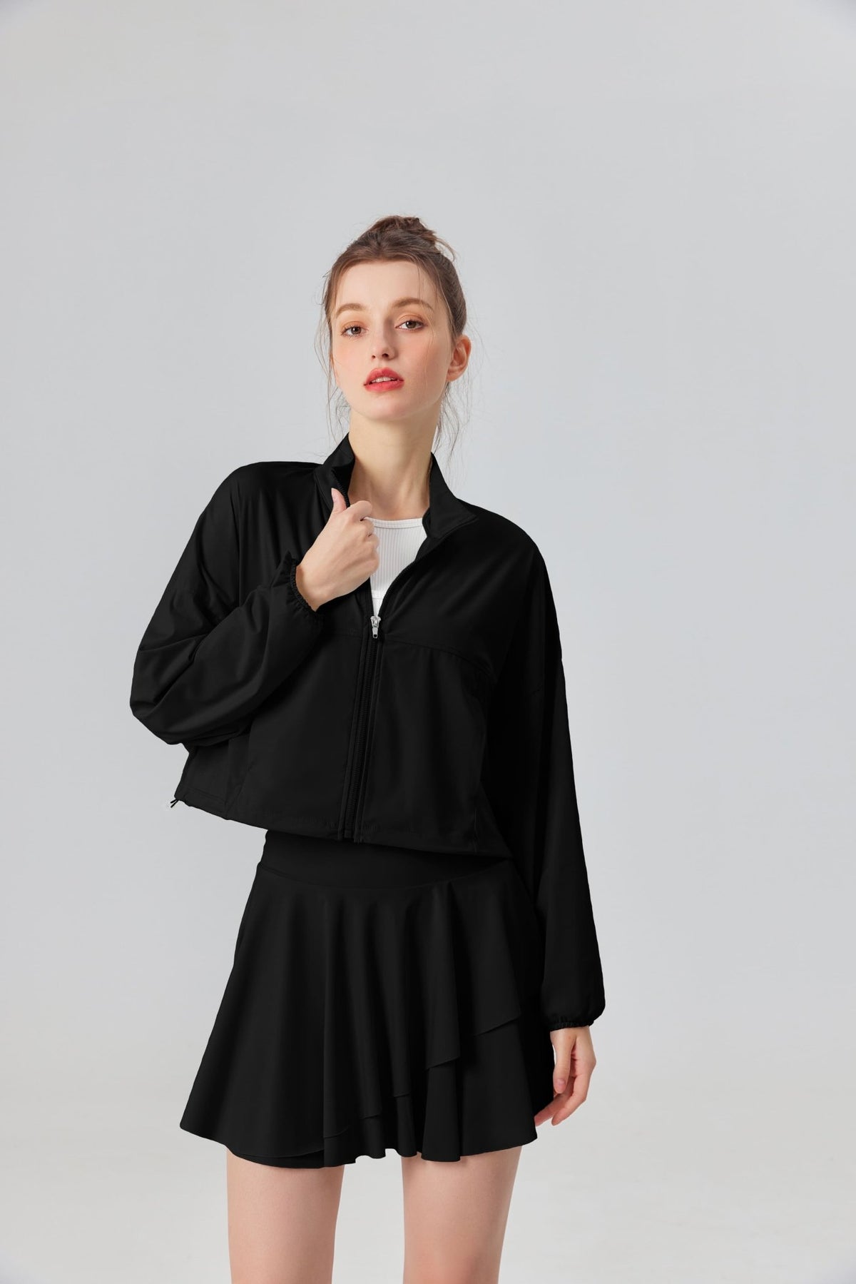 UPF 50+ Pleated Skirt & Crop Top Set - Sun Protection Clothing
