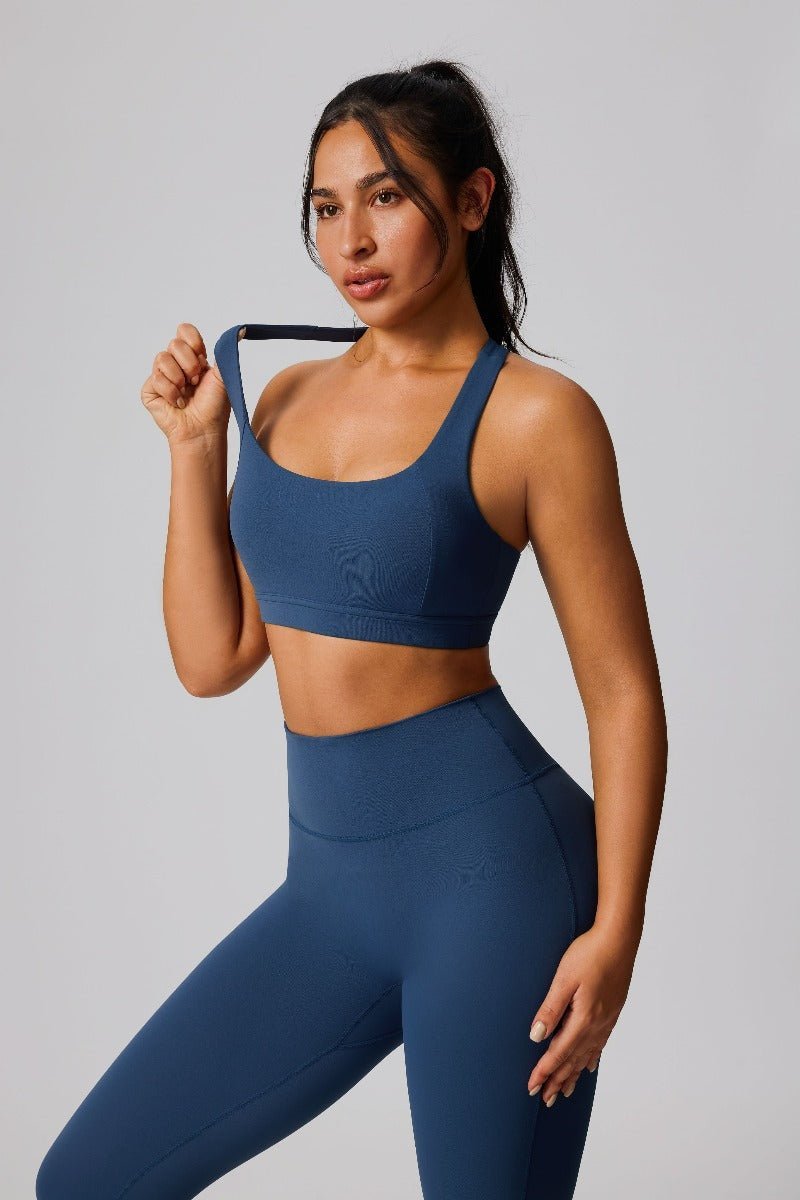 UPF 50+ Shockproof Yoga Sports Bra - Sun Protection Clothing