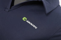 Sun Protection Short Sleeve Pickleball Polo Shirt Anniou Navy Blue