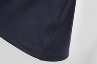 Short Sleeve Pickleball Polo Shirt Hem Navy Blue