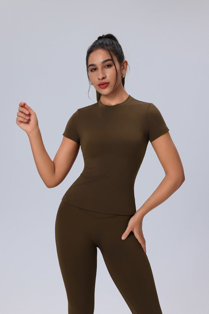 UPF 50+ Short Sleeve Yoga Top