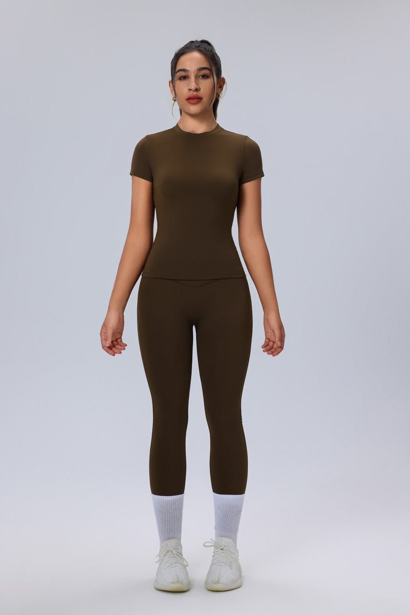 UPF 50+ Short Sleeve Yoga Top