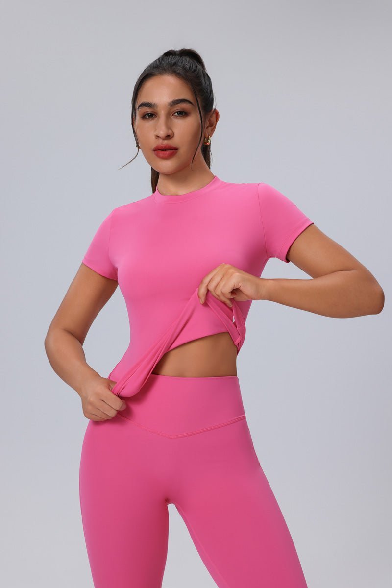 UPF 50+ Short Sleeve Yoga Top