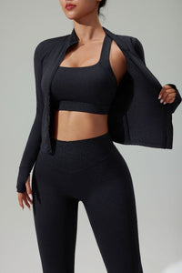 UPF 50+ Slim Fit Full Zip Sports Jacket