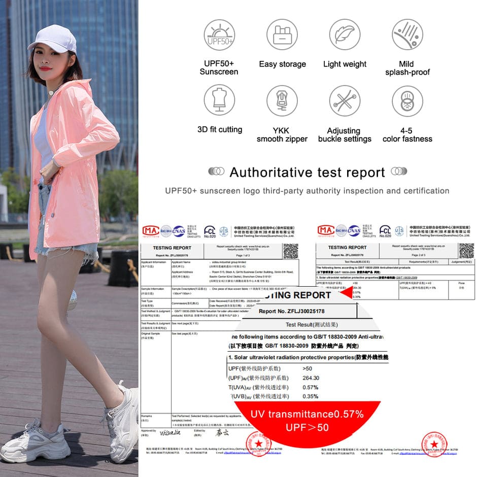 UPF 50+ Trench Coat - Sun Protection Clothing