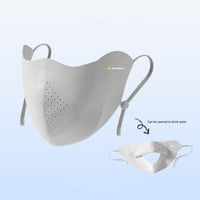 Light Gray UPF 50+ UV Protection Face Cover by Anniou