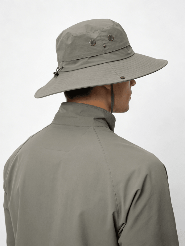 UPF 50+ Grey Waterproof Hiking Hat 