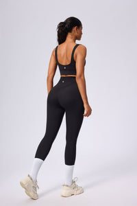 Anniou black UPF 50+ Yoga sports bra and leggings