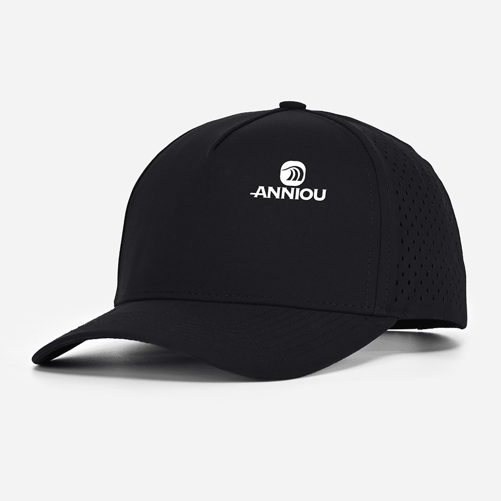 Black UPF50 + Polyester Baseball Cap - Sun Protection Clothing