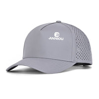 Light Grey UPF50 + Polyester Baseball Cap - Sun Protection Clothing