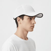 Image showing the side view of a white baseball cap