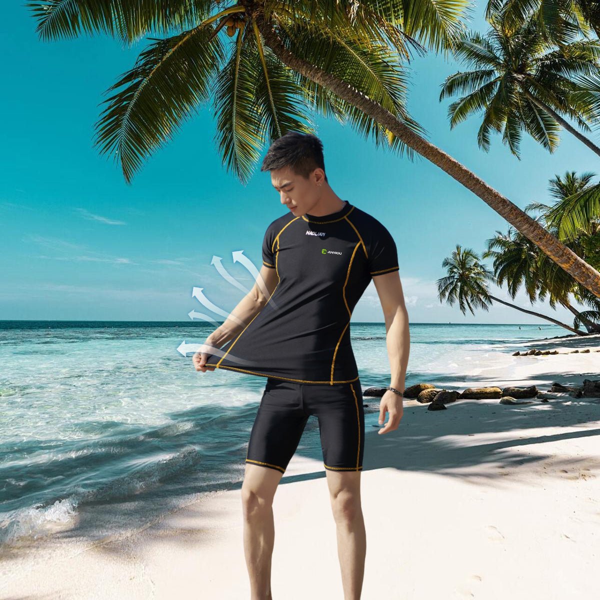 UPF50+ Swimsuit Set Sun Protection Clothing - Main Image