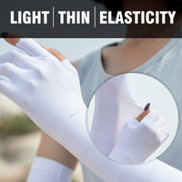 UPF50+ UV Cooling Ice Silk Arm Sleeves - Sun Protection Clothing