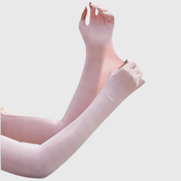 UPF50+ UV Cooling Ice Silk Arm Sleeves - Sun Protection Clothing