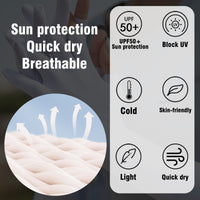 UPF50+ UV Cooling Ice Silk Arm Sleeves - Sun Protection Clothing
