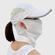 white sun  Protection Baseball Cap and Neck Gaite