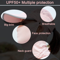 UPF50+ UV Protection Baseball Cap and Neck Gaiter features
