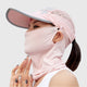 women's Pink UPF50+ UV Protection Baseball Cap and Neck Gaiter