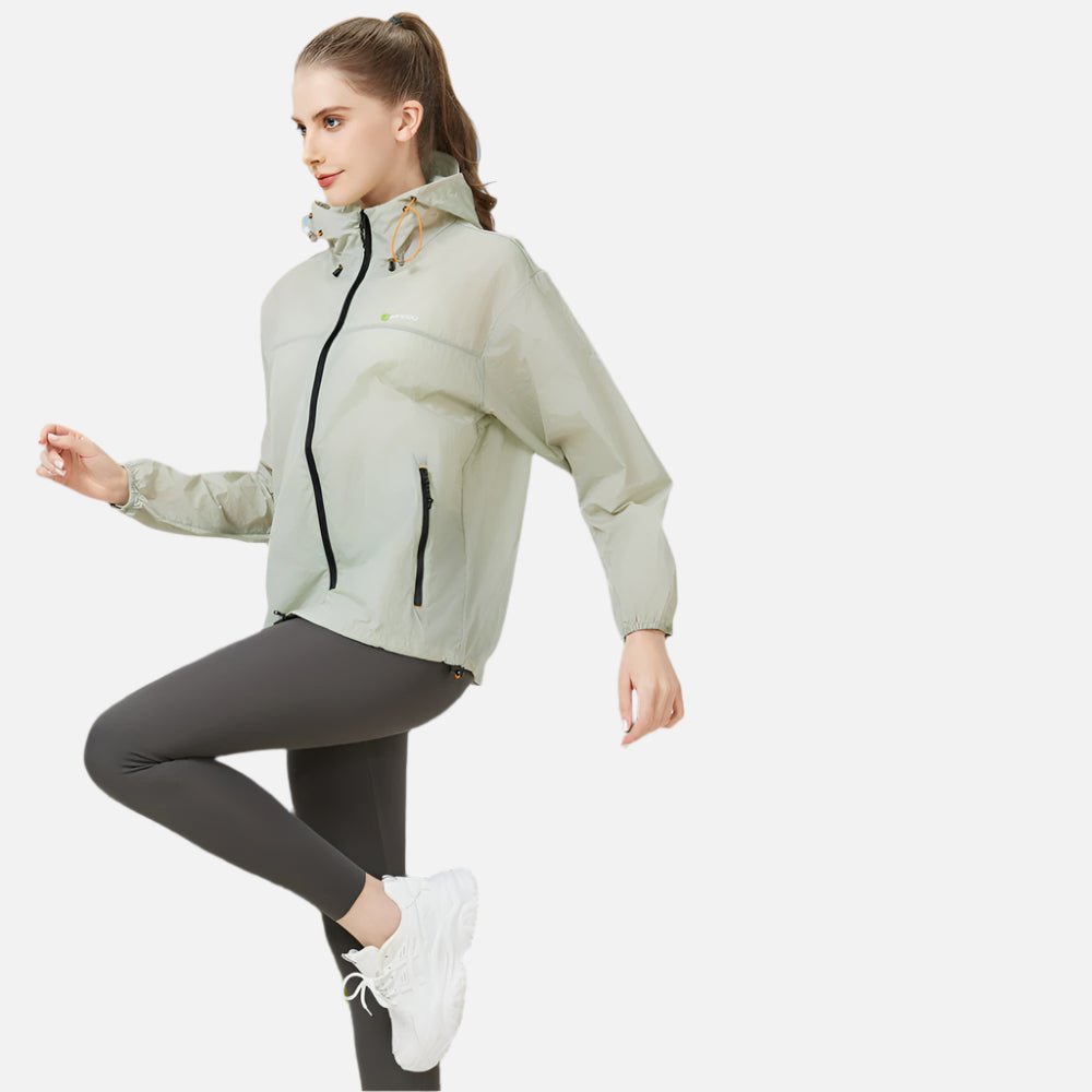 UPF50+ UV Protection Hooded Windbreaker - Sun Protection Clothing