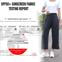 UPF50+ UV Protection Wide Leg Cropped Trousers - Sun Protection Clothing