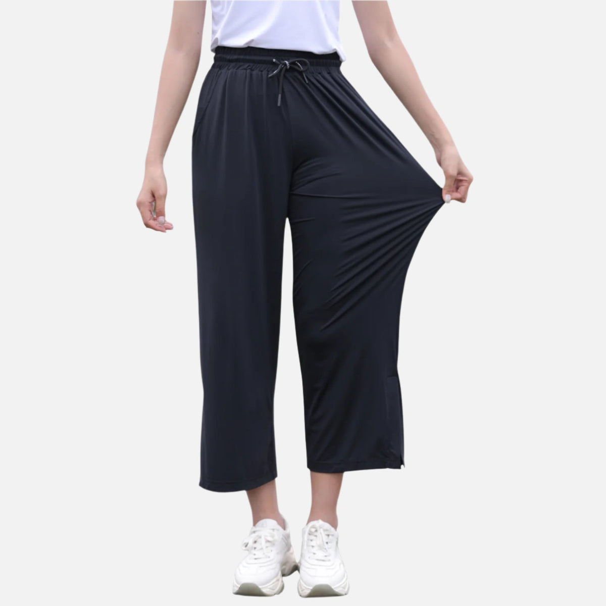 UPF50+ UV Protection Wide Leg Cropped Trousers - Sun Protection Clothing