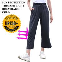 UPF50+ UV Protection Wide Leg Cropped Trousers - Sun Protection Clothing