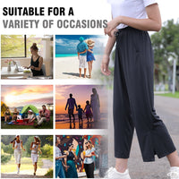 UPF50+ UV Protection Wide Leg Cropped Trousers - Sun Protection Clothing