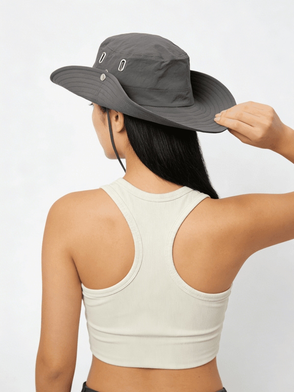 UPF50+ Wide Brim Foldable Bucket Hat - Sun Protection Clothing