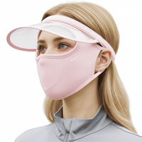 light pink UV Brim Face Mask UPF 50+