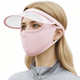 light pink UV Brim Face Mask UPF 50+
