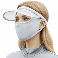 light gray UV Brim Face Mask UPF 50+
