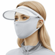 light gray UV Brim Face Mask UPF 50+