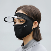 Black UV Brim Face Mask UPF 50+