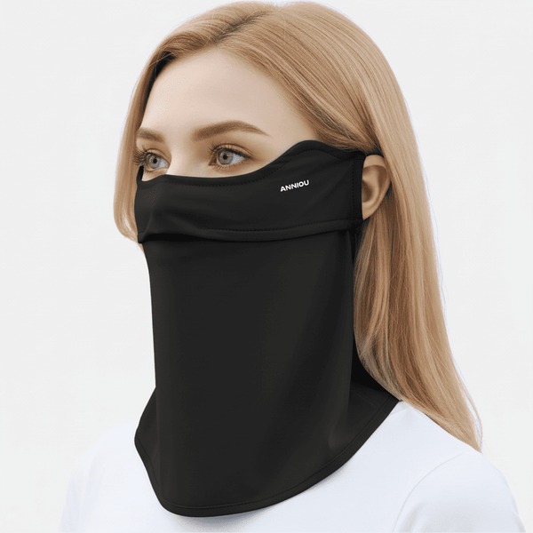 black UV Neck Gaiter Face Cover