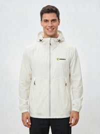 light cream mens uvm protection jacket