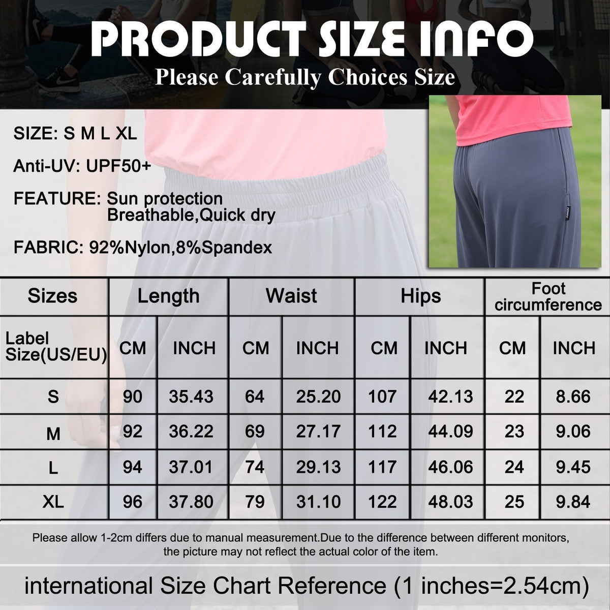 UV Protection Loose Casual Quick Dry Trousers - Sun Protection Clothing