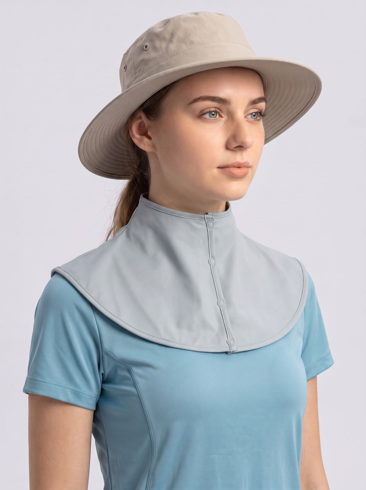 Gray UV Protection Neck Gaiter UPF 50+