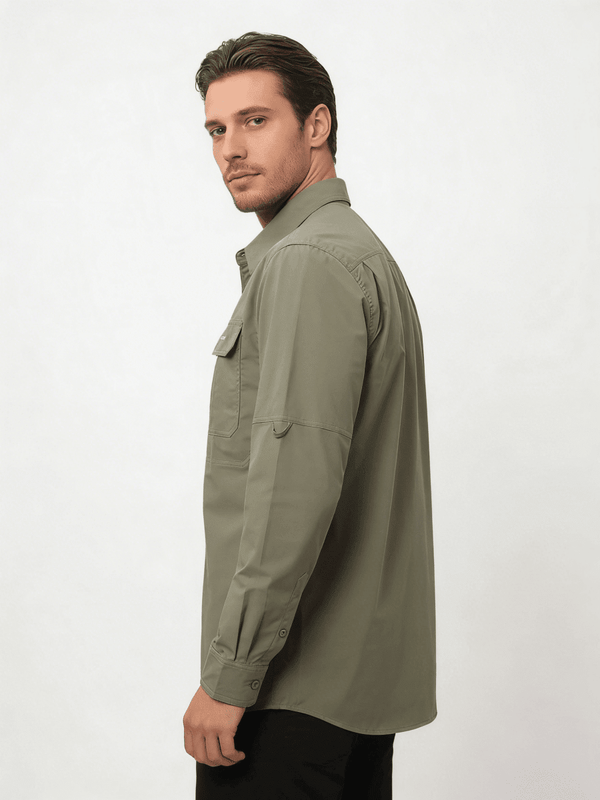 UV Protection Outdoor Long Sleeve Workwear Shirt