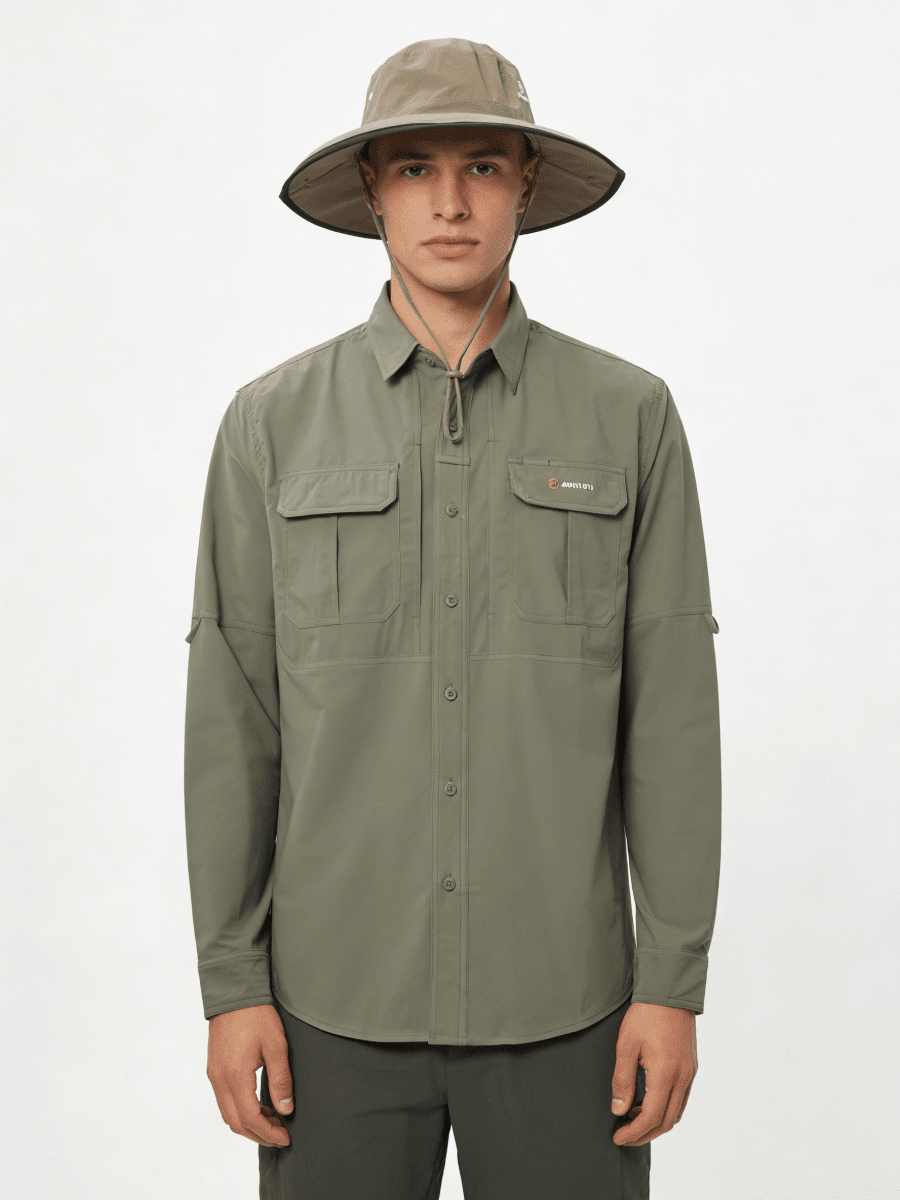 UV Protection Outdoor Long Sleeve Workwear Shirt