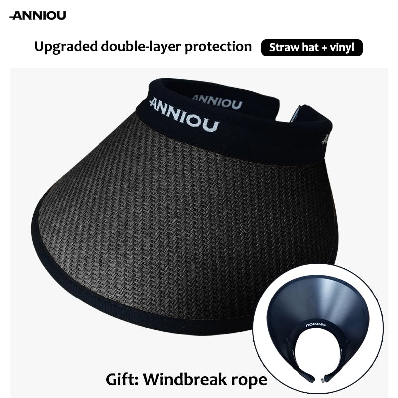 UV Protection Woven Straw Sun Visor - Sun Protection Clothing