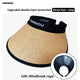 UV Protection Woven Straw Sun Visor - Sun Protection Clothing