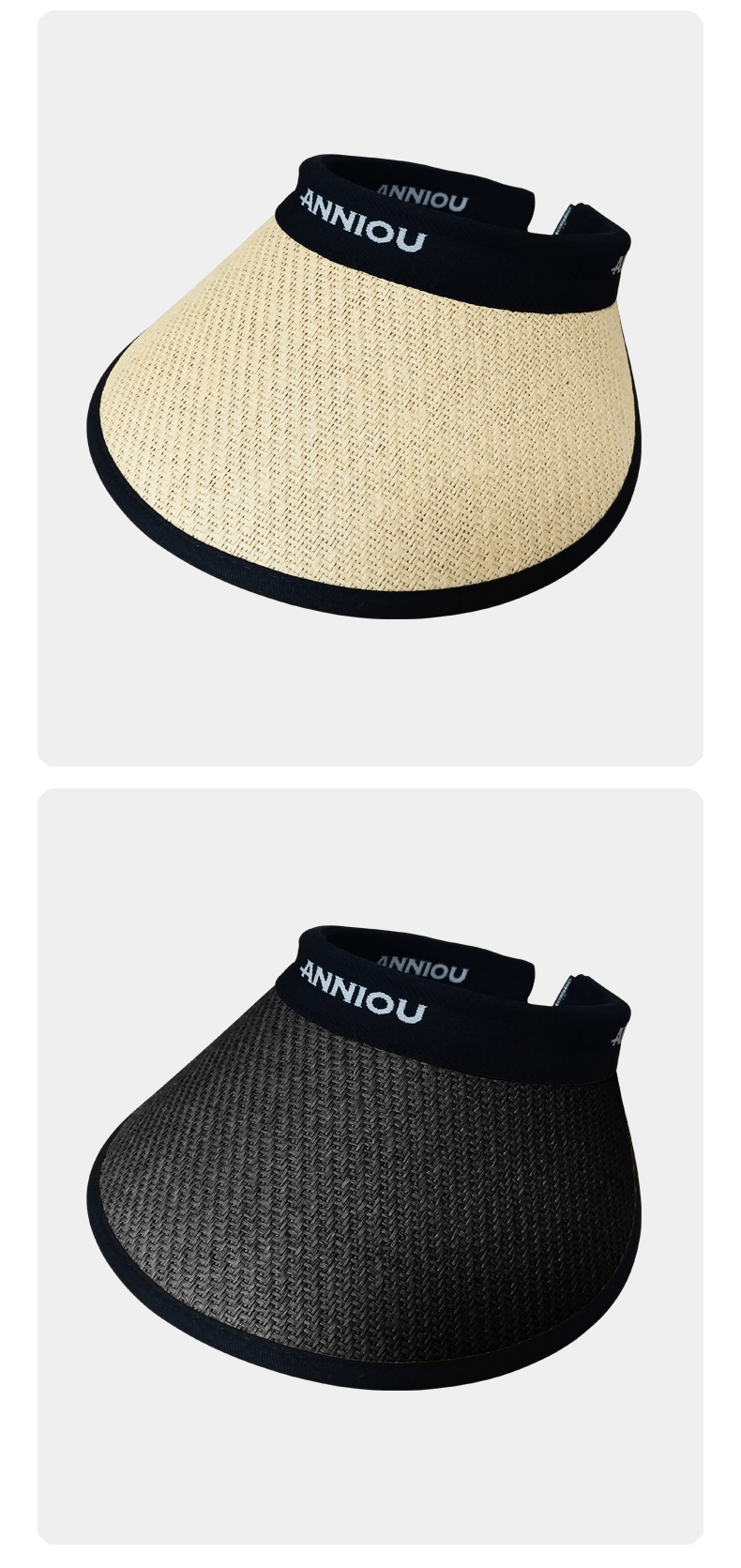 UV Protection Woven Straw Sun Visor - Sun Protection Clothing