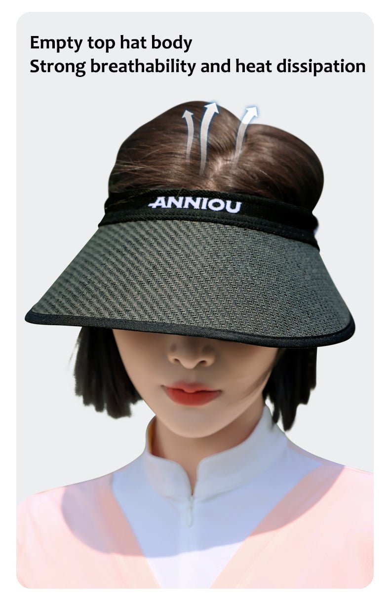 UV Protection Woven Straw Sun Visor - Sun Protection Clothing