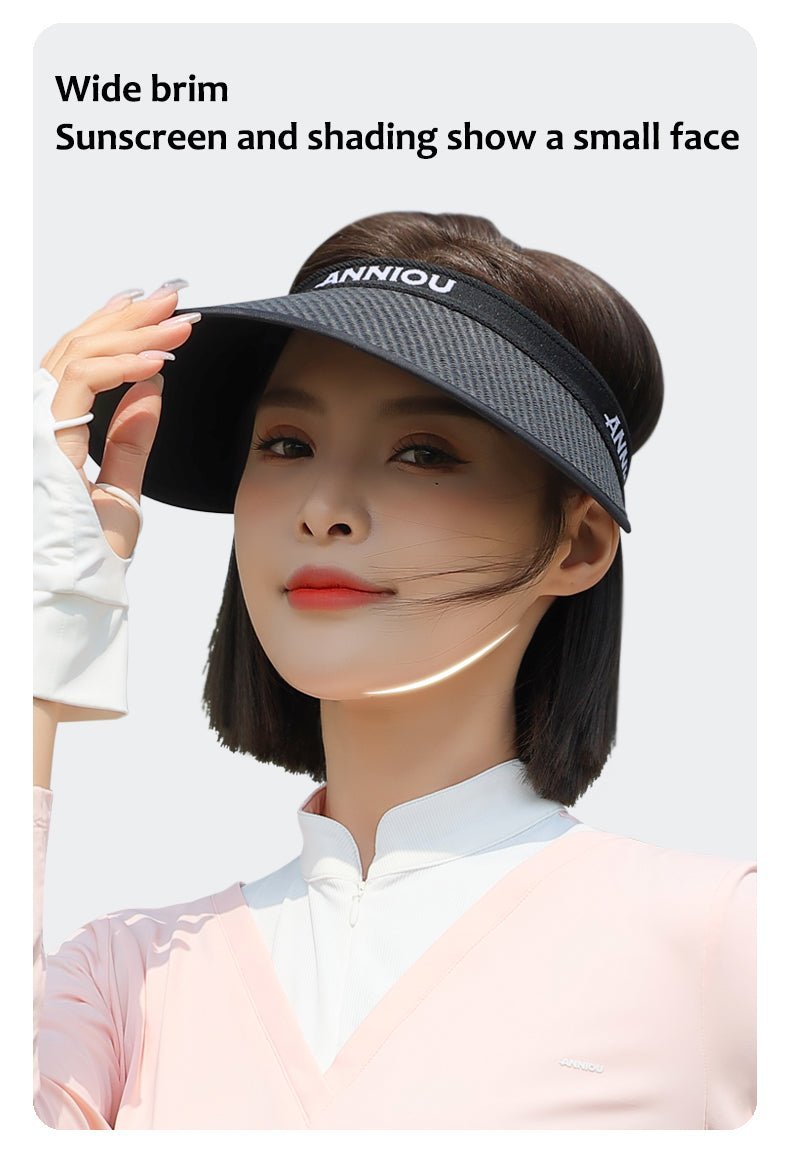 UV Protection Woven Straw Sun Visor - Sun Protection Clothing