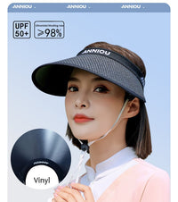 UV Protection Woven Straw Sun Visor - Sun Protection Clothing
